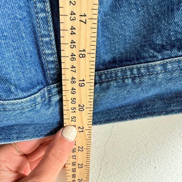 Vintage Lee Denim Jacket Cropped Trucker USA Made 80s 90s Ms Lee Medium Wash - Picture 8 of 10